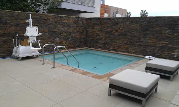 lb senior apartments pool area